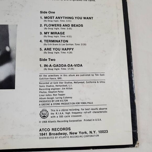 Iron Butterfly - In-A-Gadda-Da-Vida Vintage Vinyl Record - Picture 6 of 6